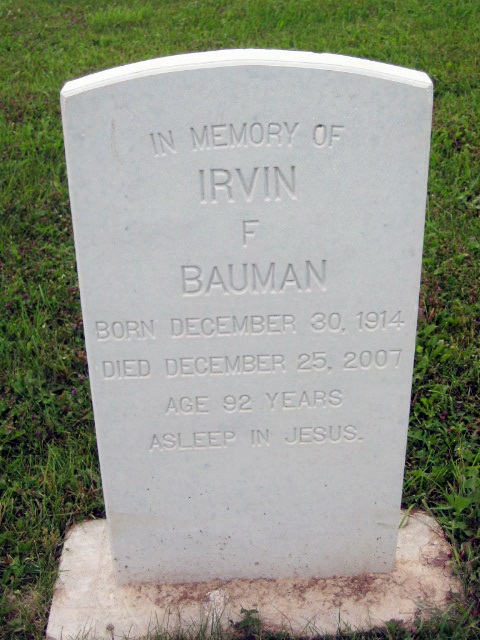 Bauman, Irvin F. (1914 - 2007)